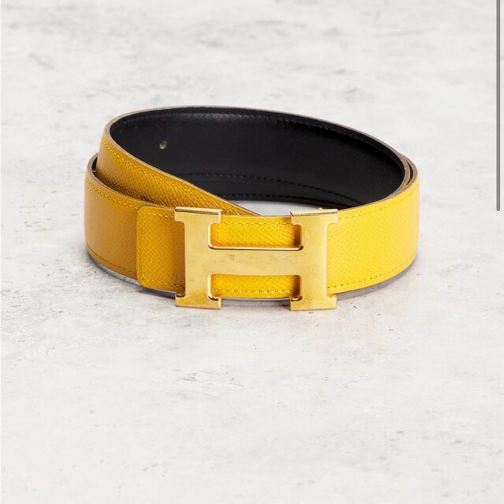 Hermes’ - Hermes Constance Belt - Black & Yellow - Picture 2 of 6